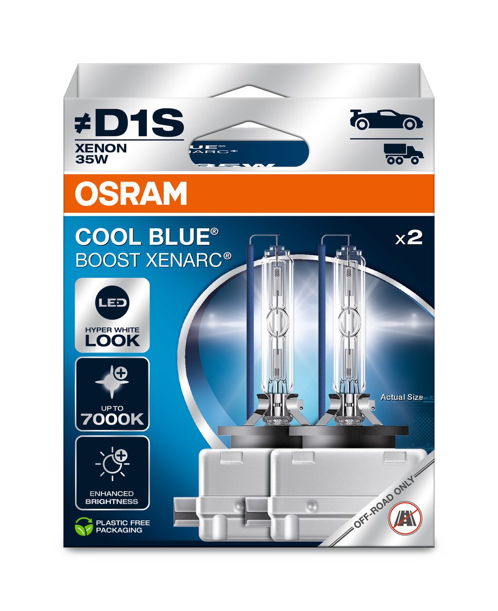 OSRAM 66140CBB-2HB XENARC® COOL BLUE BOOST Glühlampe, Fernscheinwerfer